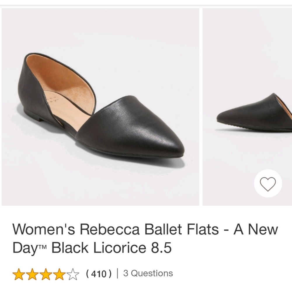 NWT Ballet Flats - Black